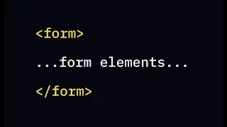 HTML Элементы Формы