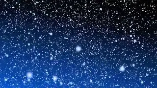 [10 Hours] REMAKE Snow Falling Full Screen BLUE B/G - Video & Audio [1080HD] SlowTV