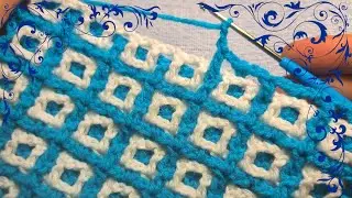 🔥😍A very BEAUTIFUL and INTERESTING two-tone pattern! Crochet for beginners