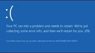 Your PC Ran Into a Problem and Needs to Restart How to Fix- Windows 10/8.1