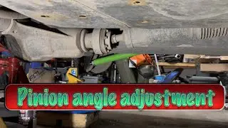 PINION ANGLE ADJUSTMENT AFTER LIFT KIT INSTALL