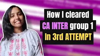 How I cleared CA INTERMEDIATE group 1 along with college || My Strategy for CA inter @_emversity_