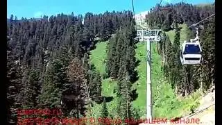 Подъем на канатке в горы - Архыз