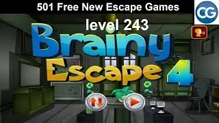 [Walkthrough] 501 Free New Escape Games level 243 - Brainy escape 4 - Complete Game