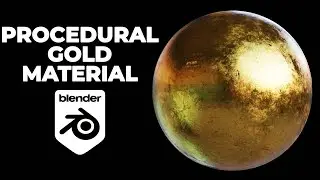 Gold material in Blender