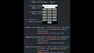 Bir dakikada arayüzle birlikte hesap makinesi yapımı (python tkinter ile)