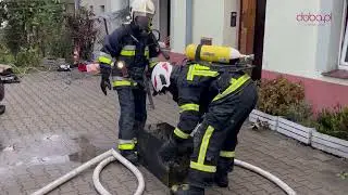Pożar mieszkania w Bielawie