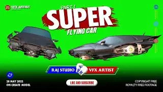 Green Screen Future flying car_4k green screen footage. part 1