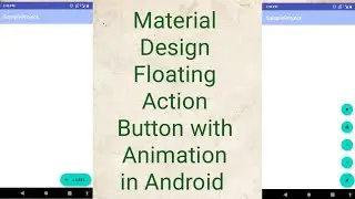Material Design Floating Action Button (FAB) with animation in Android