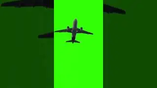 Edit Like a Pro! Airplane Passing | Free Green Screen Overlay #animation #chromakey