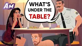 A Jealous Husband Didn't Notice His Wife's Lover Under The Table