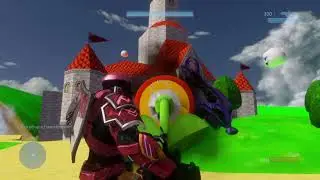 Super mario 64 castle in Halo MCC mod showcase