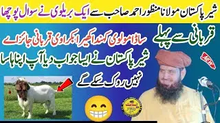 Sher-e Pakistan Maulana Manzoor Ahmad Sahab Se Ek Brailway Maulvi Ne Ajeeb Hi Sawal Kar Diya