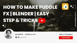 How to make puddles Effect in Blender | Easy tricks | Mr.X Tutorial