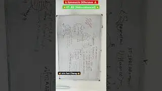 💥IIT-JEE💥 Difference of Sets💥Symmetric Difference 💥only Set A💥only Set B💥Trick Based