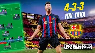 105 POINTS & 130 GOALS - Barca's 433 Overloads + 3rd Man Runs Tactics FM22