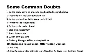 All doubts cleared Wipro SIM and WILP || Assessment Results || Offer letter || Onboarding update