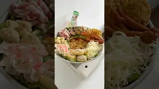 Make hot pot with me #asmr #food #lifestyle #hotpot #cooking #satisfying #asmrfood