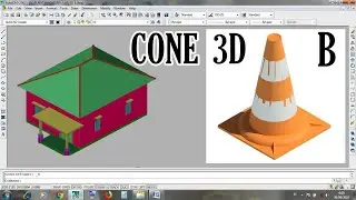 480 CONE UKURAN 3D AUTOCAD