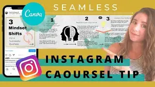 HOW TO CREATE A CAROUSEL POST | Seamless Carousel Instagram Tip