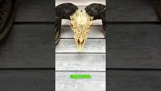 Делает резные черепа 🤯