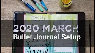 Plan with Me March 2020 / Bullet Journal Setup