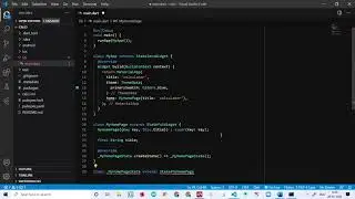 How to code to create calculator app using flutter for beginners | android studio | VS code