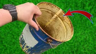 DON'T EVEN THINK OF THROWING OUT THE OLD BUCKET! Cool homemade product for the garden and cottage