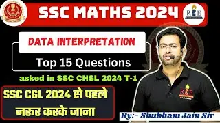 Data Interpretation| SSC CHSL 2024 Top 15 Questions| Level 🔥| Must watch before SSC CGL 2024