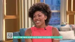 My appearance on This Morning. Eating raw chicken before all of the UK!
