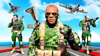 Michael, Trevor & Franklin JOIN the MARINES in GTA 5!