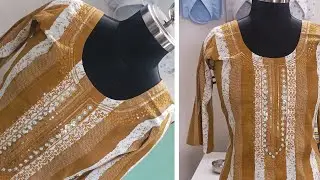 डेली रूटीन कुर्ती जिन्हें सिलाई कम आती है उनके लिए सरल तरीका 😊 #youtube #youtubevideos  #stitching