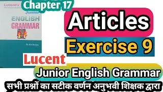 Exercise 9 articles | lucent grammar