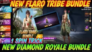 NEW DIAMOND ROYALE BUNDLE 1 SPIN TRICK | FREE FIRE NEW EVENT | FLARO TRIBE BUNDLE-GARENA FREE FIRE