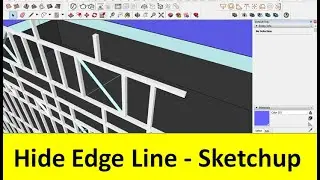 Hide edges of Single COMPONENT but NOT entire Sketchup Model