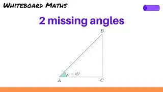 Sine rule for 2 missing angles