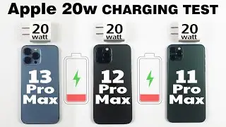 Apple 20w Charging Test With USB C Cable⚡ 13 Pro Max | 12 Pro Max | 11 Pro Max 20 Watt Charger Test