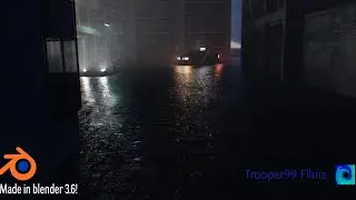 Realistic rain testing (Blender 3.6)