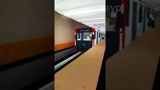 Прибытие поезда Москва 2020 на станцию Медведково.
