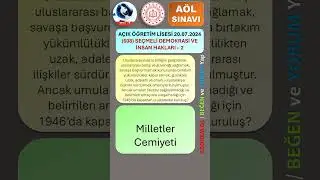 2024 / 3. DÖNEM / AÇIK ÖĞRETİM LİSESİ / SEÇMELİ DEMOKRASİ VE İNSAN HAKLARI – 2