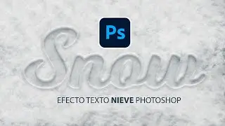 Como hacer efecto de texto de nieve en photoshop