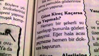 Göze kireç kaçarsa ne yapmalı