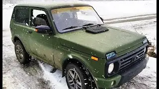 Бесшумные ручки раздатки. Зеркала с моторами. Музыка с видео камерами.  Нива в Рапторе.  2 серия.