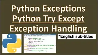 Python Try Except-Python Exception Handling-Python Try Except Tutorial-Python Try Statement-Python