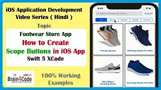 Easiest way to add Scope Bar with Scope Buttons in iOS App Using Swift 5 XCode | Hindi | Learning