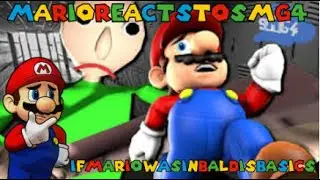 Mario Vs Baldi | Mario Reacts To SMG4: If Mario was in Baldi's Basics