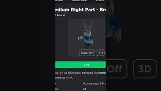 ( New Free Item ) How to get Medium Right Part - Brown ROBLOX ( 2022 ) ( TBLX ) DeanOfficial YT