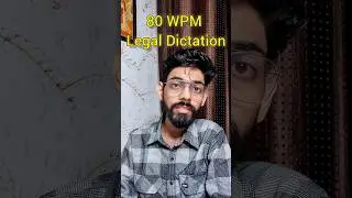 Get Accuracy in 80 WPM Legal Dictation English Easily #80wpmcourtdictation #80wpmdicatation