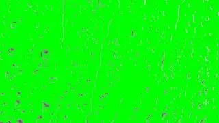 Rain Drops on Glass Window -1080p Green Screen
