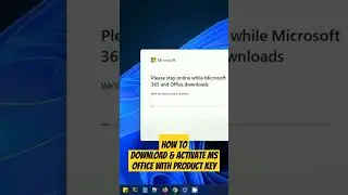 How to download MS Office and activate 